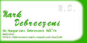mark debreczeni business card